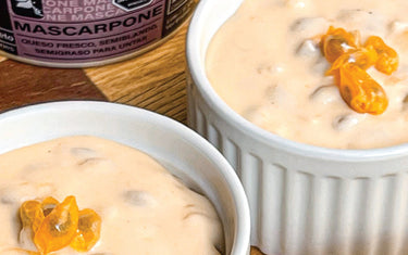 Mascarpone: Postre de curuba y mascarpone Gourmet a Porter