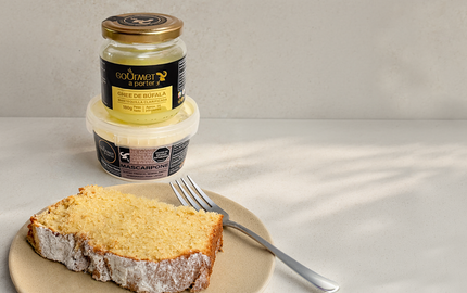 Torta de vainilla extra cremosa con ghee y mascarpone de búfala, Gourmet a Porter
