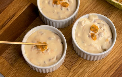 Mascarpone: Postre de curuba y Mascarpone Gourmet a Porter