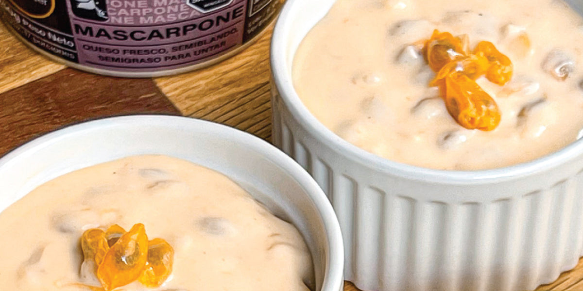 Mascarpone: Postre de curuba y Mascarpone Gourmet a Porter