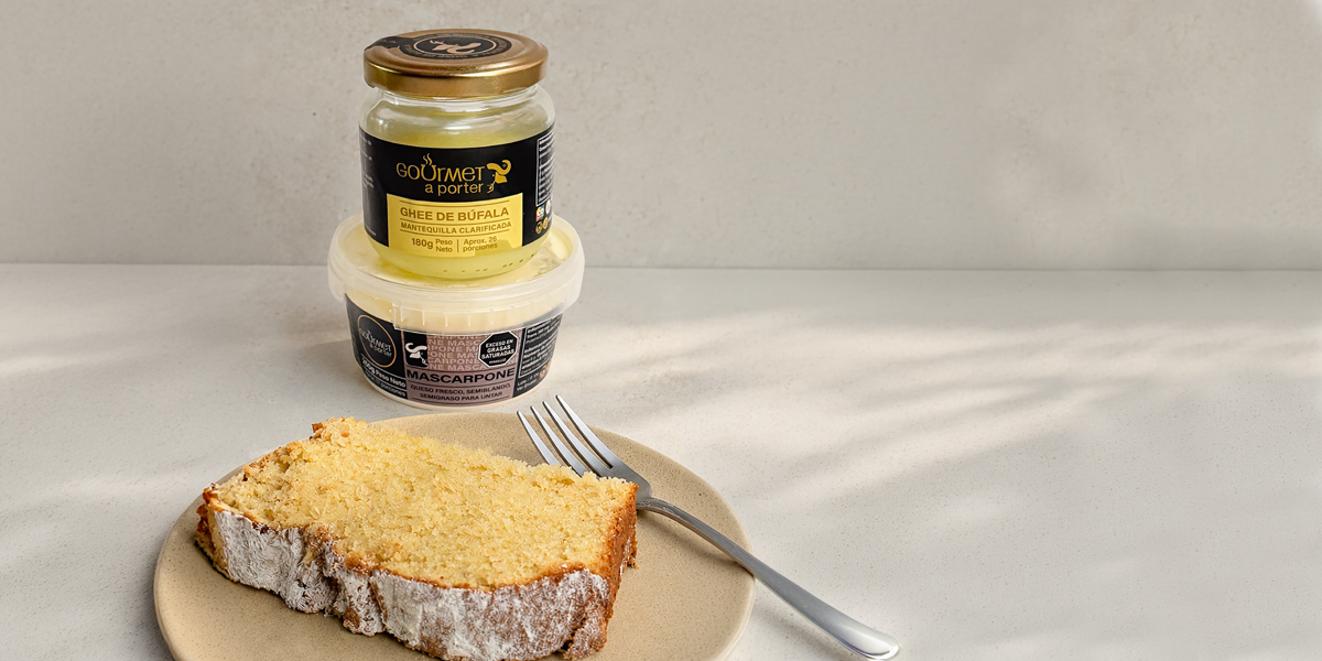 Torta de vainilla extra cremosa con ghee y mascarpone de búfala, Gourmet a Porter