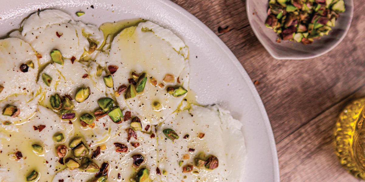 Ovoline: Carpaccio de mozzarella ovoline Gourmet a Porter